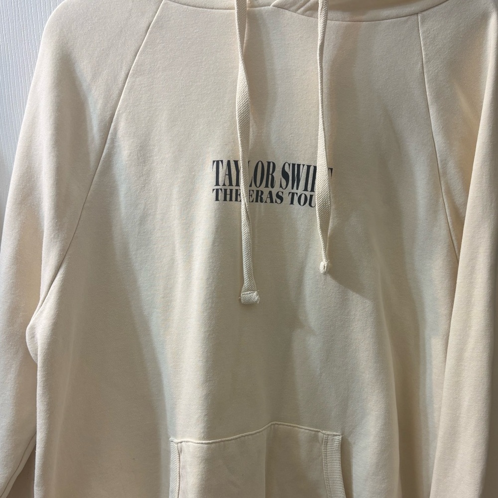 Taylor Swift The Eras Tour Beige Oversized Hoodie - Picture 2 of 4